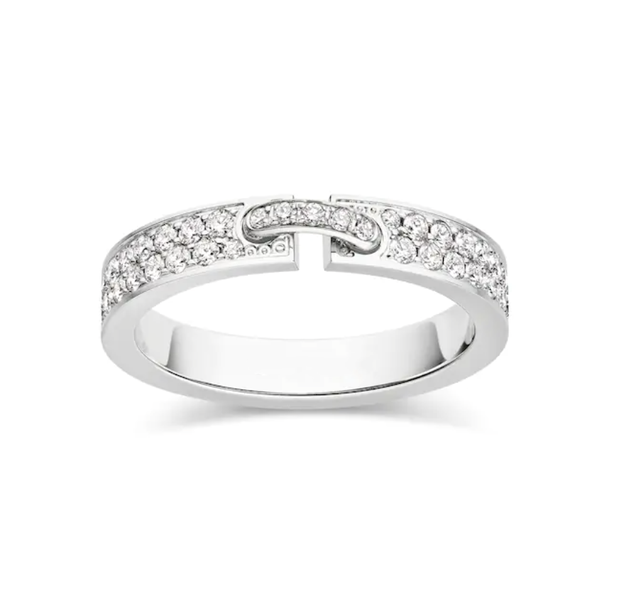 [Vera  Jewelry]ALLIANCE LIENS VIDENCE PAVED DIAMOND 4MM RING
