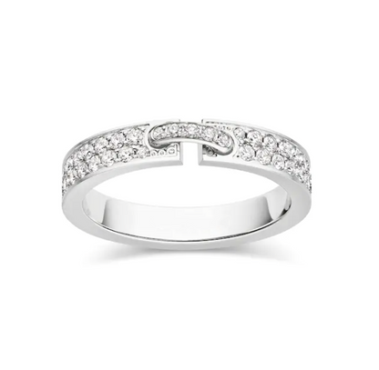 [Vera  Jewelry]ALLIANCE LIENS VIDENCE PAVED DIAMOND 4MM RING
