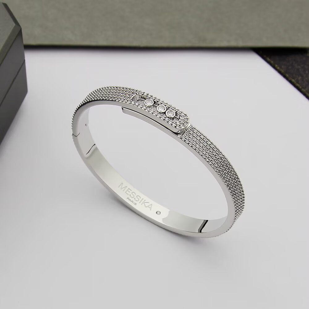 [Vera  Jewelry]Move Noa Full Pavé Diamond Bangle Bracelet