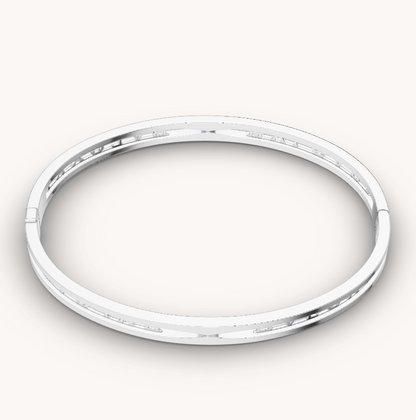 [Vera]ZERO 1 SPIRAL LOGO SILBERARMBAND