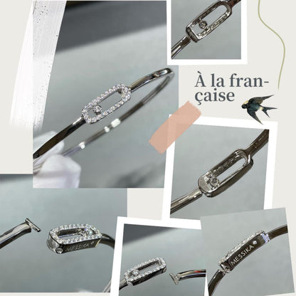 [Vera  Jewelry]Move Uno pavé flex bangle medium