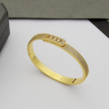 [Vera  Jewelry]Move Noa Full Pavé Diamond Bangle Bracelet