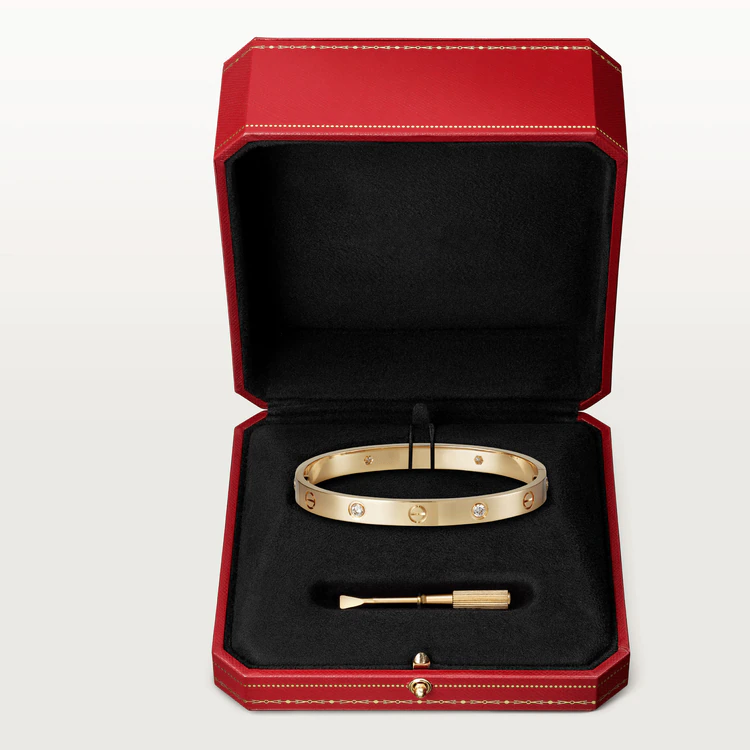 [Vera  Jewelry]LOVE BRACELET 6.1MM 4 DIAMONDS