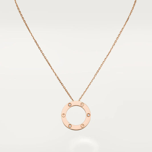 [Vera Jewelry]LOVE NECKLACE 16MM 3 DIAMONDS