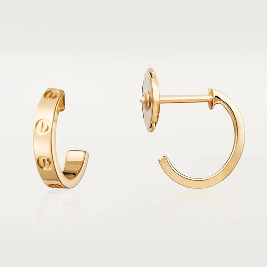 [Vera  Jewelry]LOVE EARRINGS 2.65MM PINK GOLD