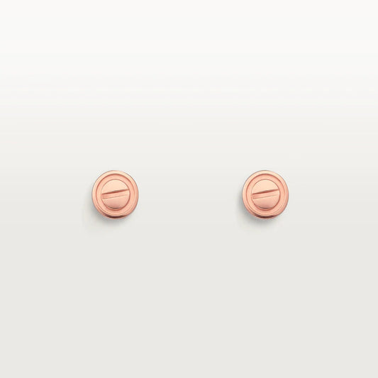[Vera Jewelry]LOVE EARRINGS PINK GOLD 10MM