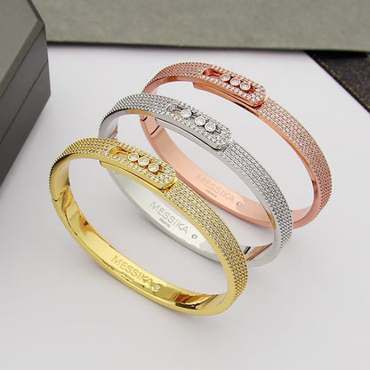 [Vera  Jewelry]Move Noa Full Pavé Diamond Bangle Bracelet