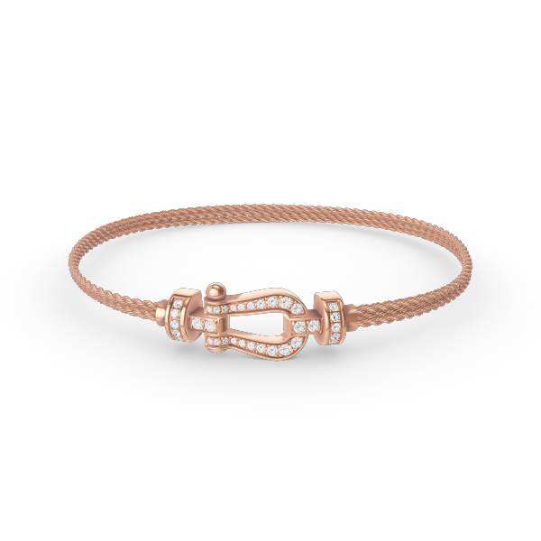 [Vera  Jewelry]FORCE SMALL HORSESHOE  DIAMOND CHAIN ROPE BRACELET