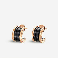 [Vera Jewelry]ZERO 1 PINK GOLD CERAMIC EARRINGS