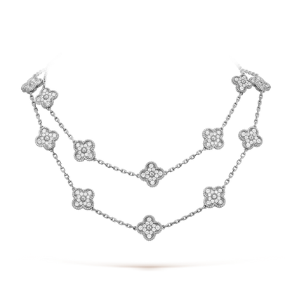 [Vera Jewelry]CLOVER 20 MOTIFS DIAMOND SILVER
