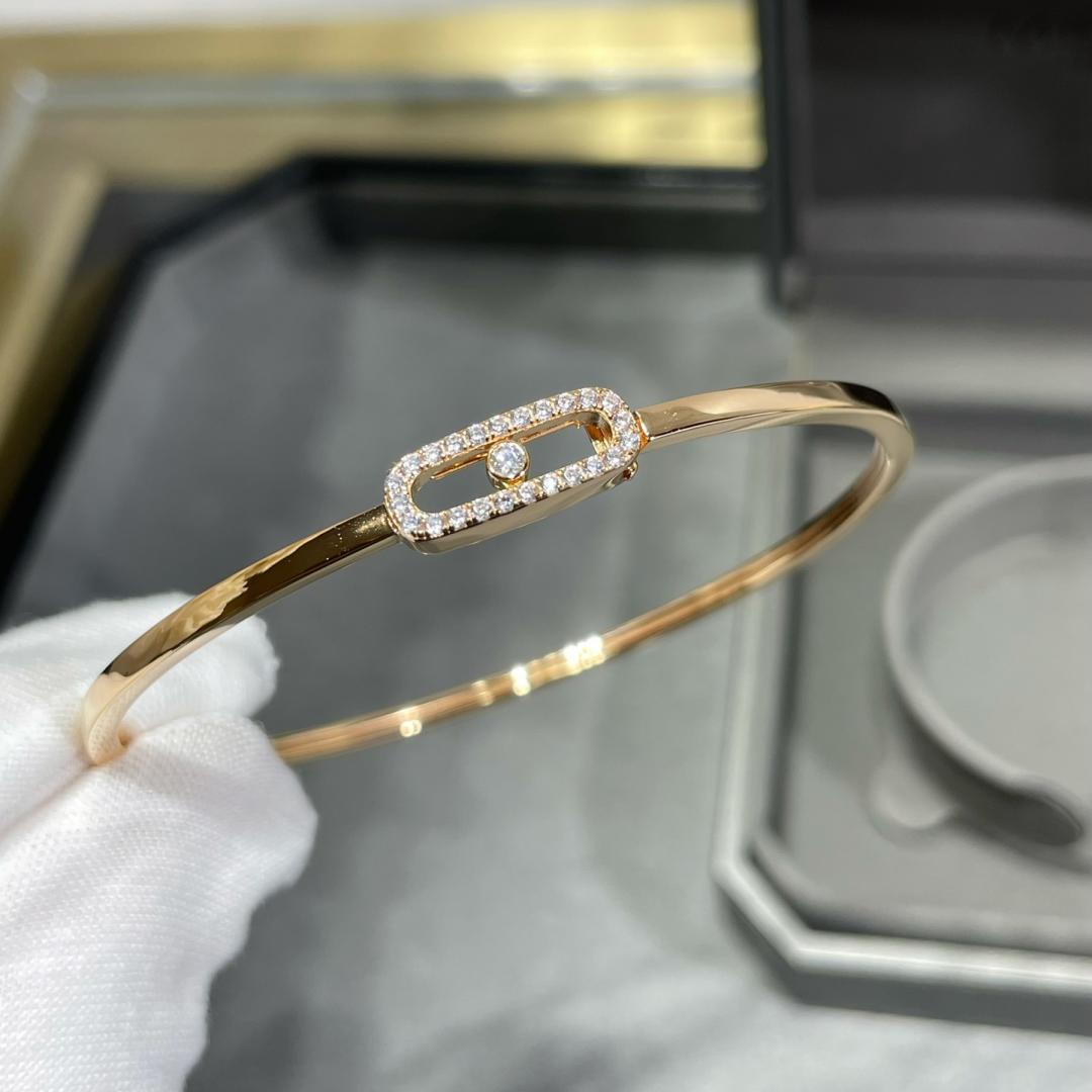[Vera  Jewelry]Move Uno pavé flex bangle medium