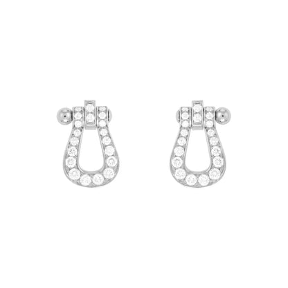 [Vera Jewelry]FORCE 10 FULL DIAMOND STUD EARRINGS MINI MODEL