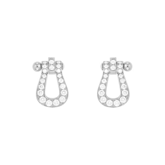 [Vera  Jewelry]FORCE 10 FULL DIAMOND STUD EARRINGS MINI MODEL