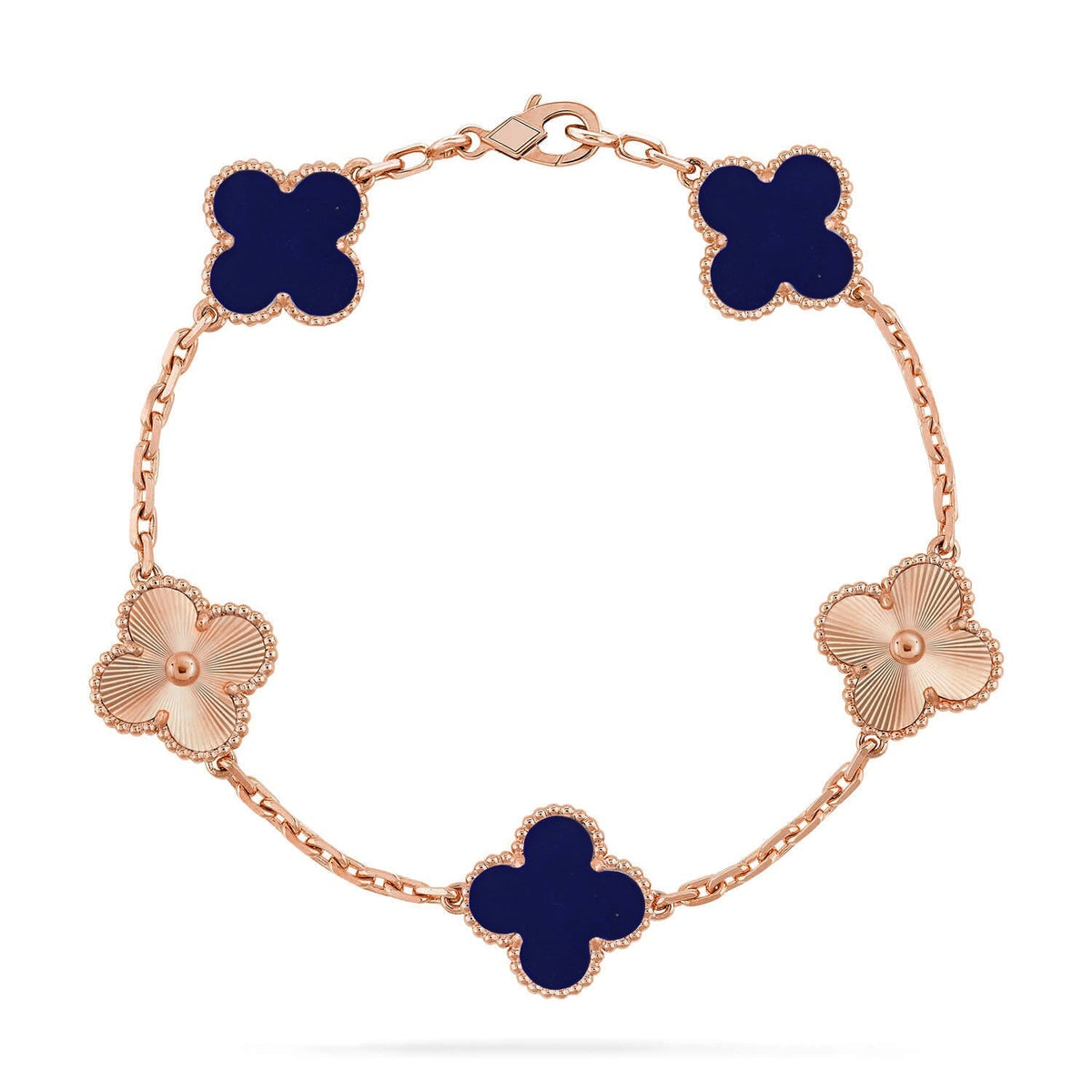 [Vera Jewelry]CLOVER 5 MOTIF LAPIS LAZULI BRACELET COLLECTION