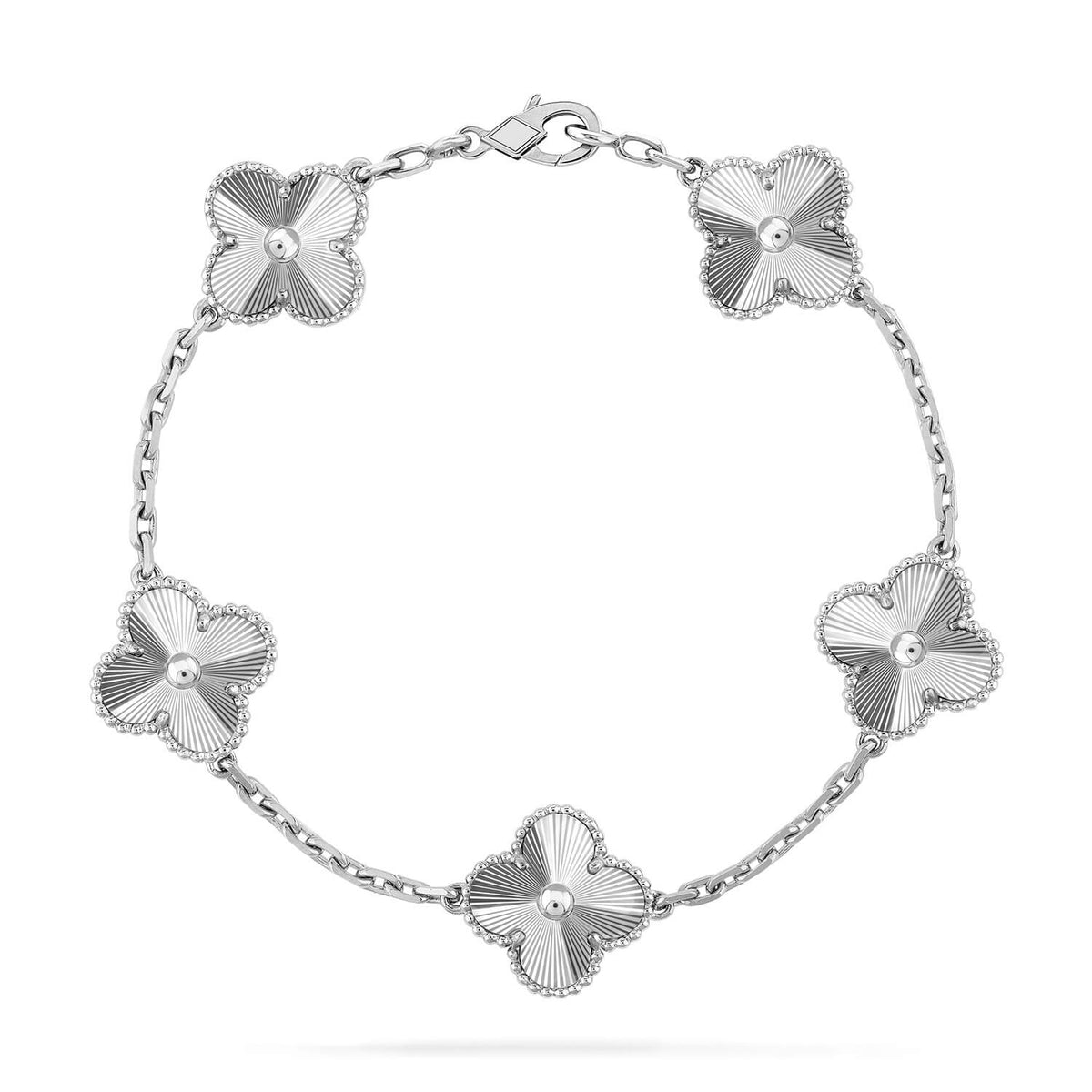 [Vera  Jewelry]LUCKY CLOVER 5-MOTIF BRACELET - LASER COLLECTION