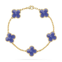 [Vera Jewelry]CLOVER 5 MOTIF BLUE VEINS BRACELET COLLECTION