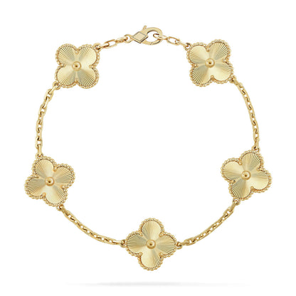 [Vera  Jewelry]LUCKY CLOVER 5-MOTIF BRACELET - LASER COLLECTION