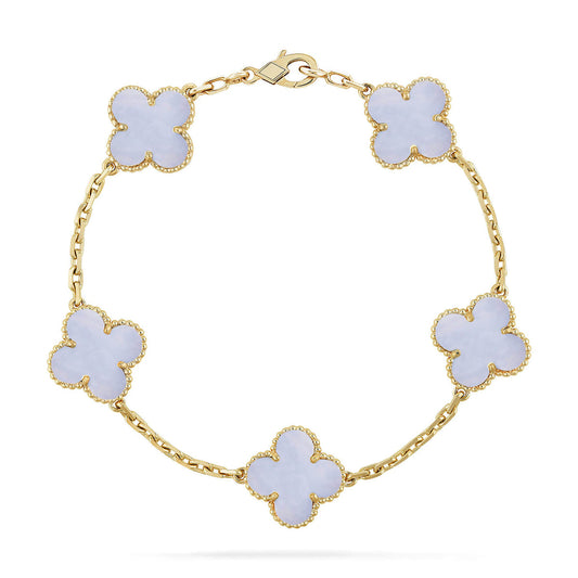 {
  "Vera Jewelry": "ヴェラ・ジュエリー",
  "CLOVER 5 MOTIF PURPLE CHALCEDONY BRACELET COLLECTION": "クローバー 5モチーフ パープルカルセドニー ブレスレット コレクション"
}
