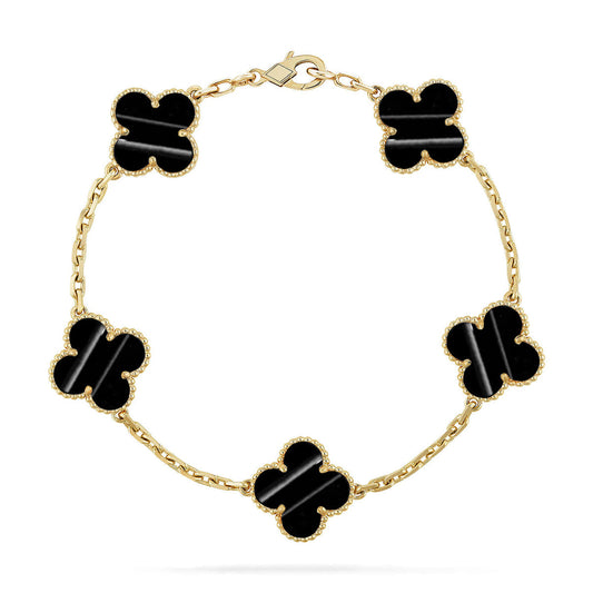 [Vera Jewelry] クローバー 5モチーフ パルサーストーン ブレスレット コレクション