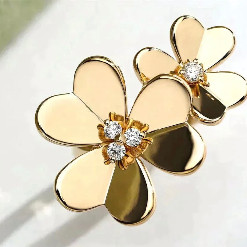 [Vera Jewelry]CLOVER COMOS GOLD DIAMOND RING