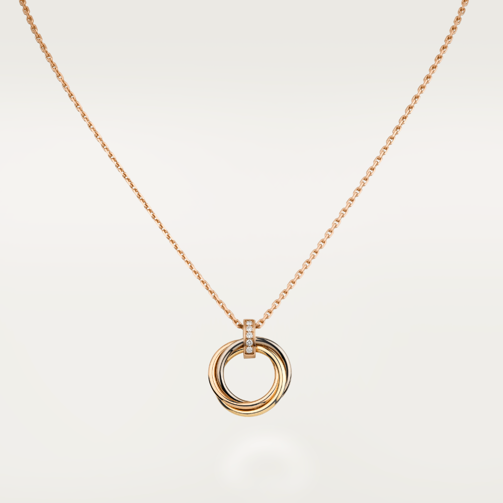 [Vera  Jewelry]TRINITY NECKLACE GOLD  DIAMONDS