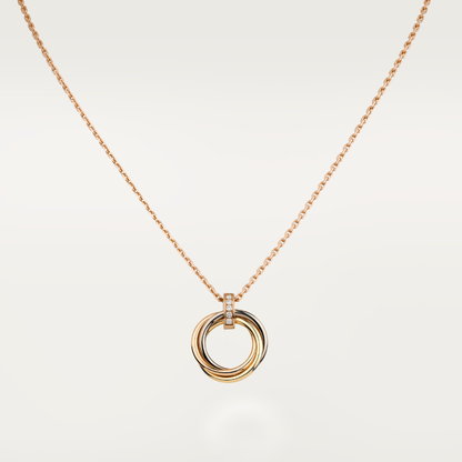 [Vera  Jewelry]TRINITY NECKLACE GOLD  DIAMONDS
