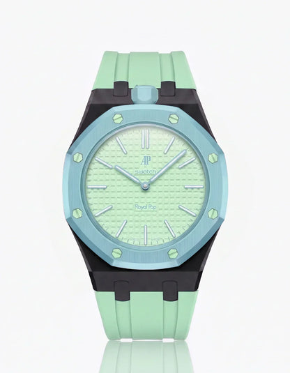 Silicone Strap & Case  Royal Pop  Blaue Acht(Customize  Colors)