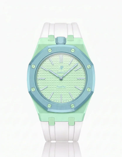 Silicone Strap & Case  Royal Pop  Blaue Acht(Customize  Colors)