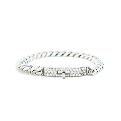 [Vera Jewelry]KELLY CHAIN SILVER DIAMOND BRACELET