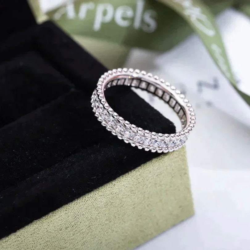 [Vera  Jewelry]PERLEE DIAMOND SILVER RING