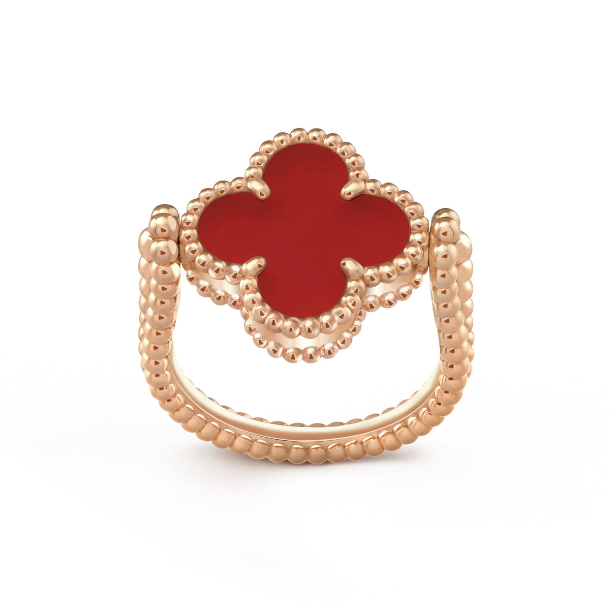 [Vera  Jewelry]CLOVER RIVERSIBLE PINK GOLD RING