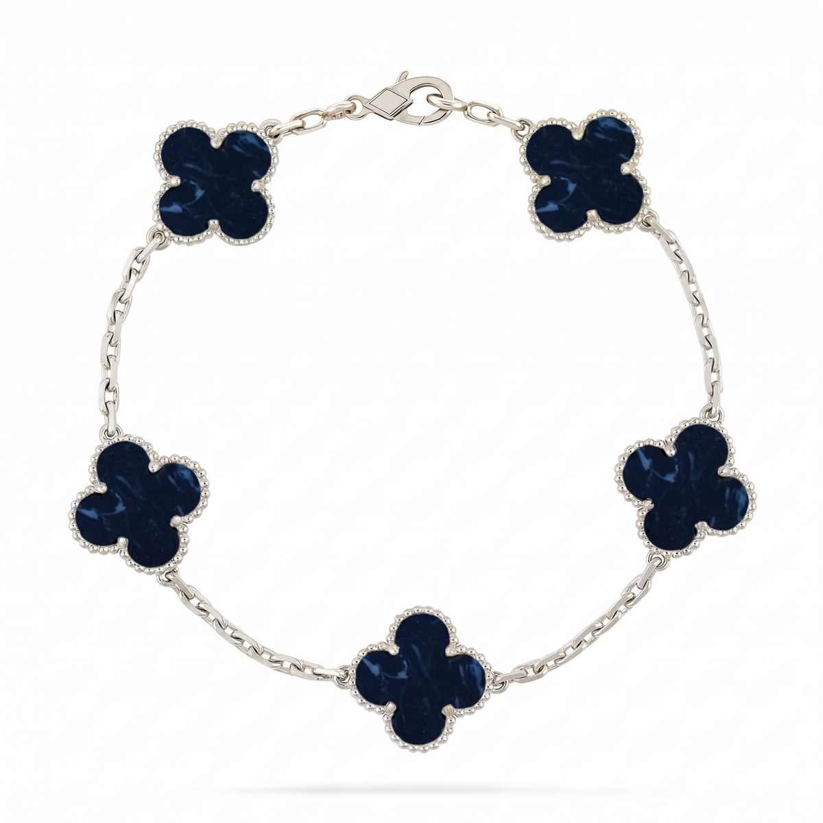 [Vera  Jewelry]LUCKY CLOVER 5-MOTIF BRACELET - PIETERSITE COLLECTION