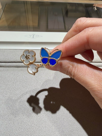 [Vera Jewelry]ラッキースプリング バタフライ オープンリング