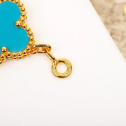 [Vera Jewelry] クローバー 5モチーフ ターコイズ ブレスレット コレクション