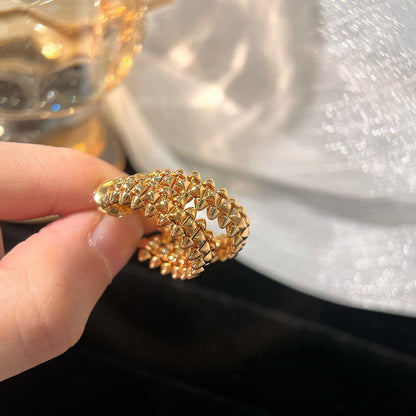 [Vera  Jewelry]CLASH SMALL HOOP EARRINGS