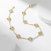 [Vera Jewelry]CLOVER 10 MOTIFS LASER NECKLACE