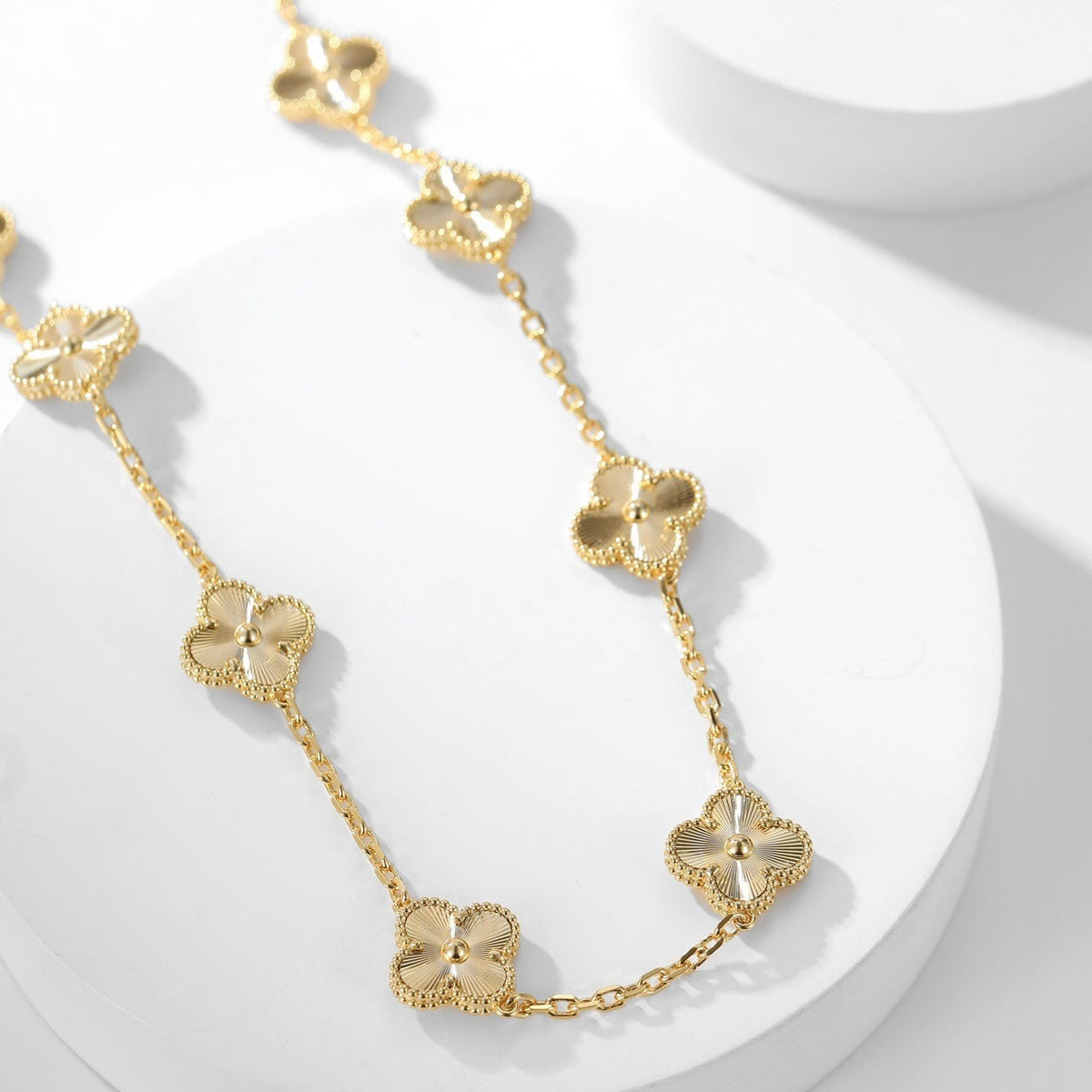 [Vera Jewelry]CLOVER 10 MOTIFS LASER NECKLACE