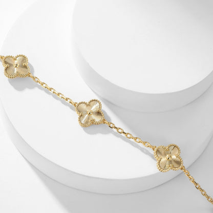 [Vera Jewelry]CLOVER 10 MOTIFS LASER NECKLACE