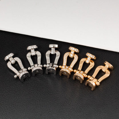 [Vera  Jewelry]FORCE LARGE HORSESHOE HALF DIAMOND BRACELET GOLD