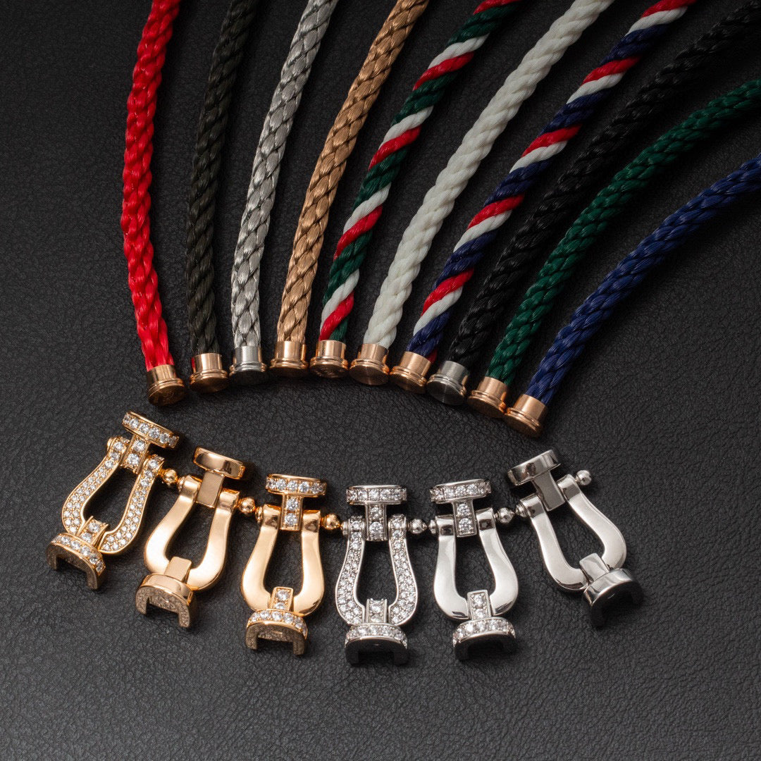 [Vera Jewelry]FORCE LARGE HORSESHOE FULL DIAMOND BRACELET GOLD