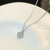 [Vera Jewelry]CLOVER MINI 9.5MM PENDANT DIAMOND NECKLACE
