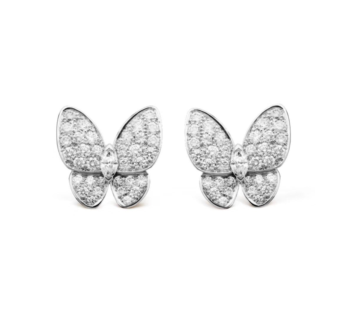 [Vera Jewelry]BUTTERFLY ALL DIAMOND EARRINGS