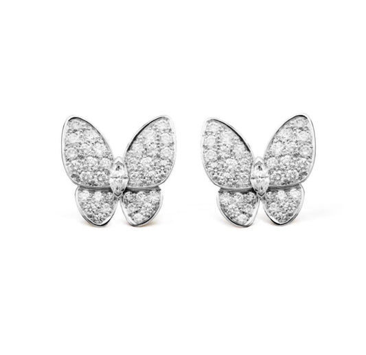 [Vera  Jewelry]BUTTERFLY ALL DIAMOND EARRINGS