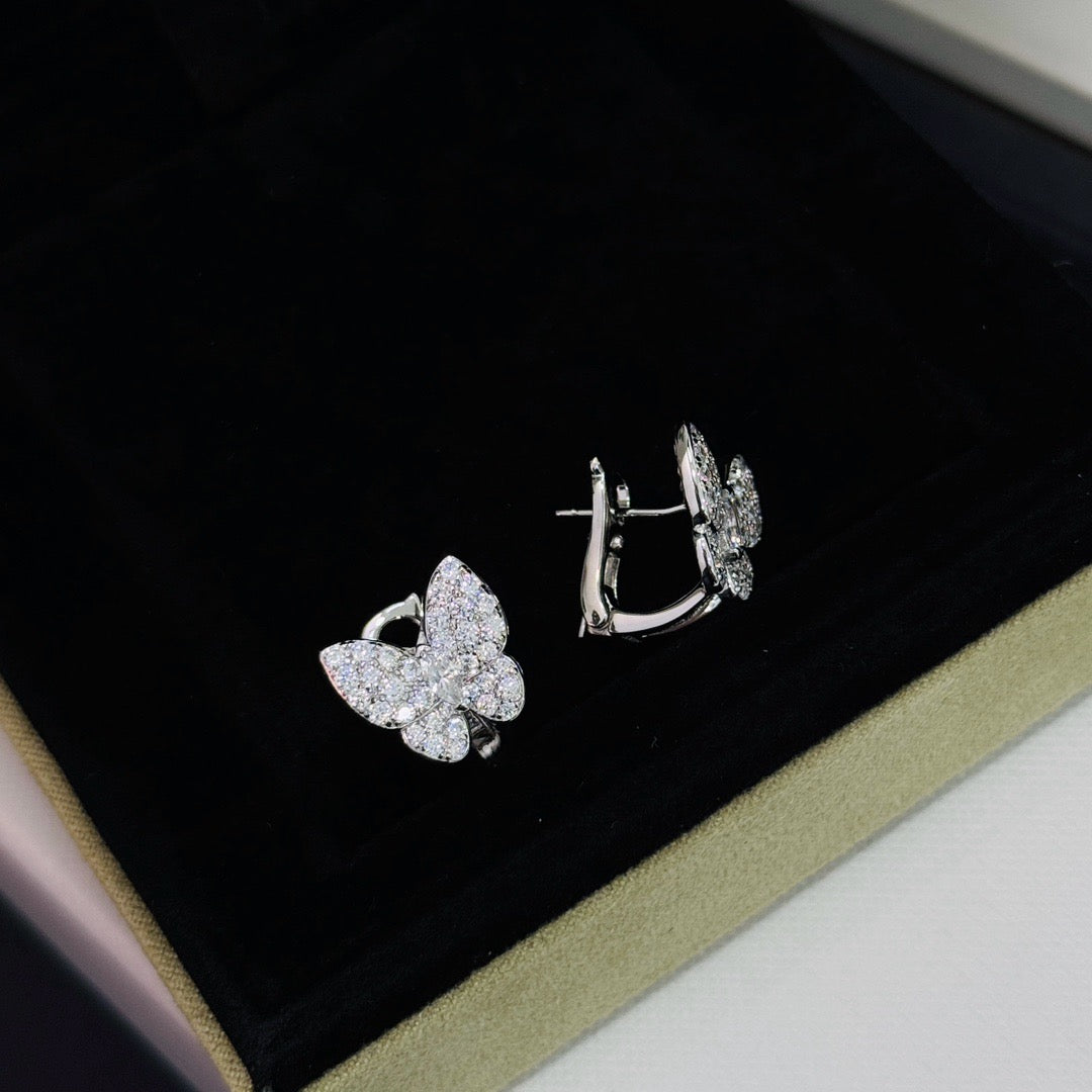 [Vera Jewelry]BUTTERFLY ALL DIAMOND EARRINGS