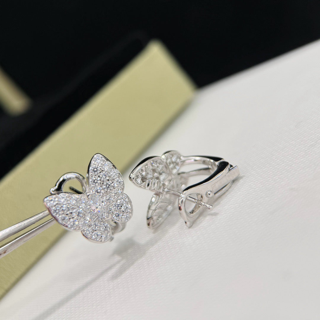 [Vera Jewelry]BUTTERFLY ALL DIAMOND EARRINGS
