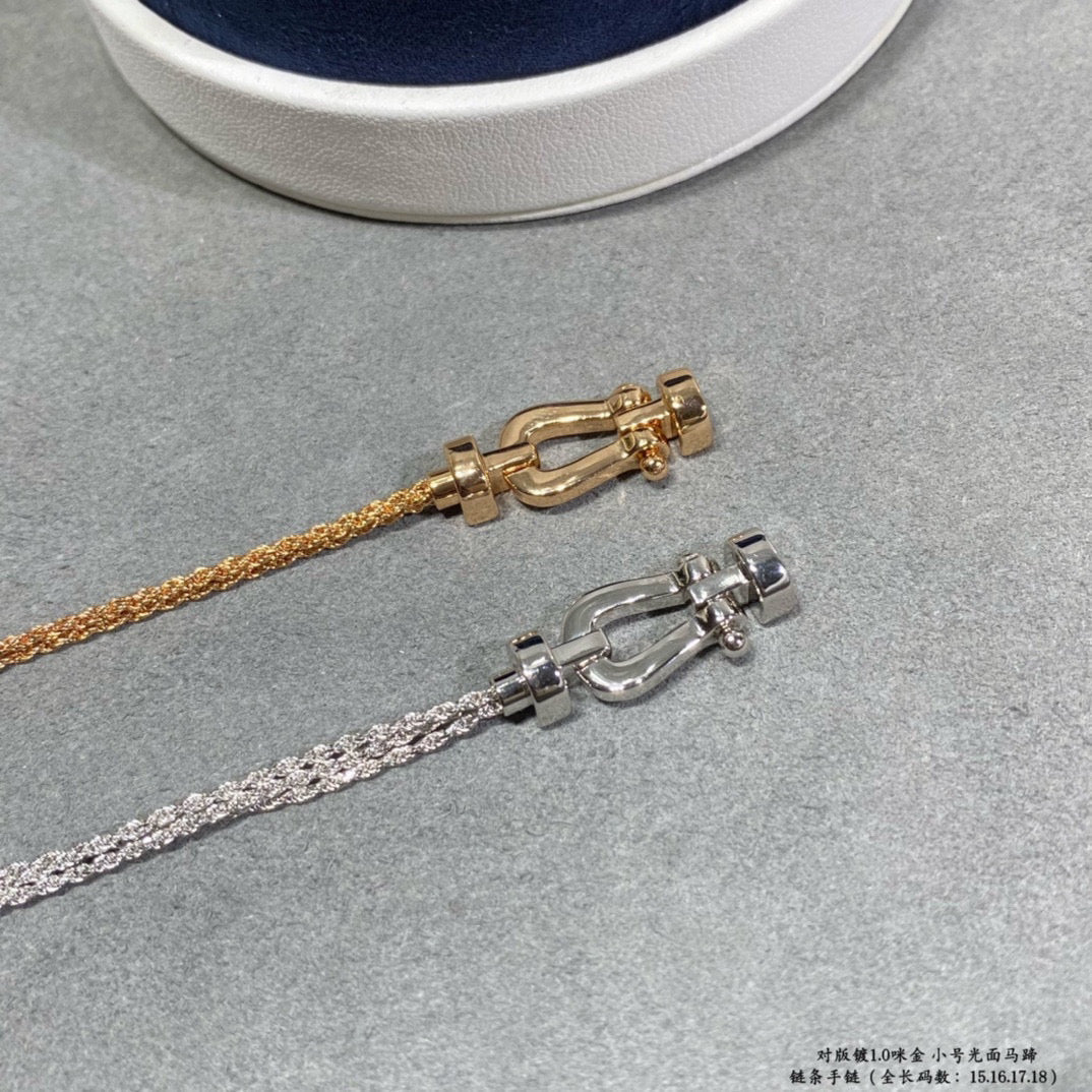 [Vera  Jewelry]FORCE SMALL HORSESHOE  DIAMOND CHAIN ROPE BRACELET
