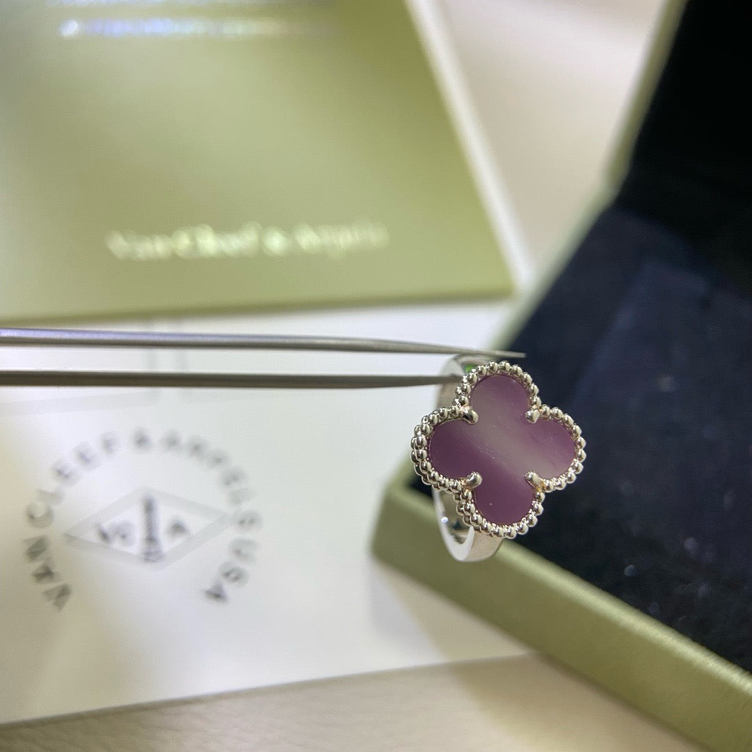 [Vera Jewelry]CLOVER  PURPLE VIOLET RING