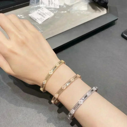 [Vera Jewelry]CLOVER BRACELET 4MM DIAMONDS