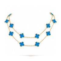 [Vera Jewelry]CLOVER 20 MOTIFS TURQUOISE GOLD