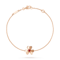 [Vera Jewelry]FRIVOLE GOLD FLOWER PINK MALACHITE BRACELET